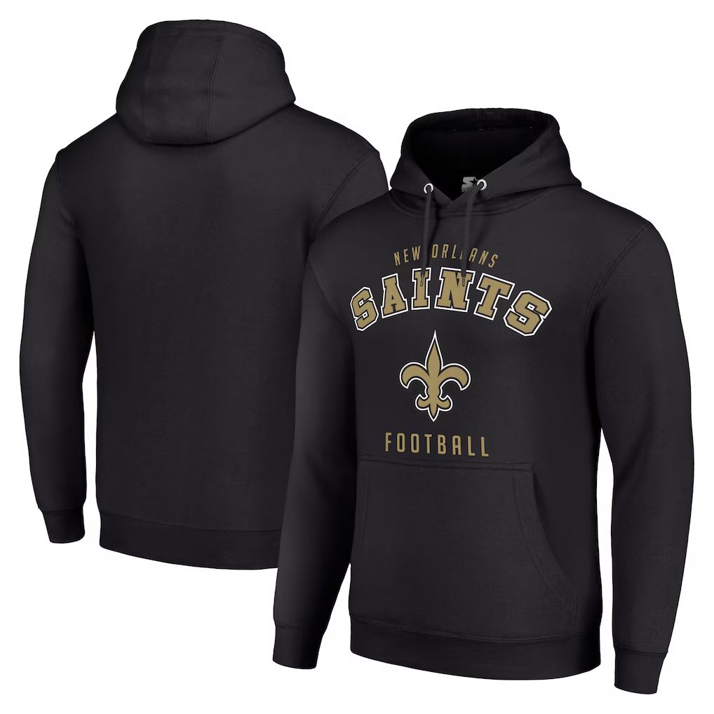 Men 2026 NFL New Orleans Saints black Hoodie hooded style 02->new orleans saints->NFL Jersey
